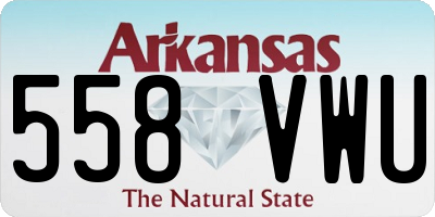 AR license plate 558VWU