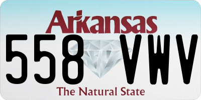 AR license plate 558VWV