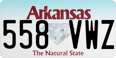 AR license plate 558VWZ