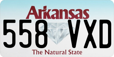 AR license plate 558VXD