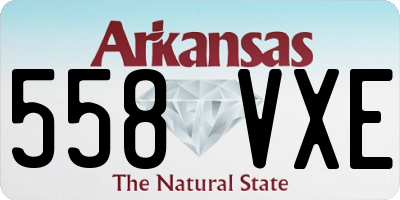 AR license plate 558VXE