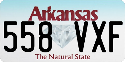 AR license plate 558VXF