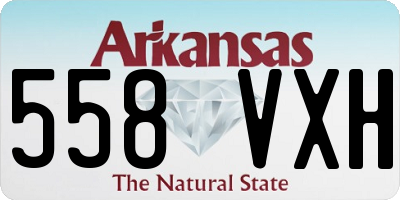 AR license plate 558VXH