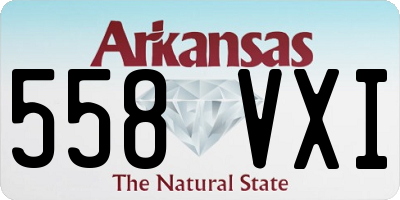 AR license plate 558VXI