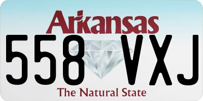 AR license plate 558VXJ