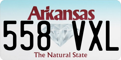 AR license plate 558VXL