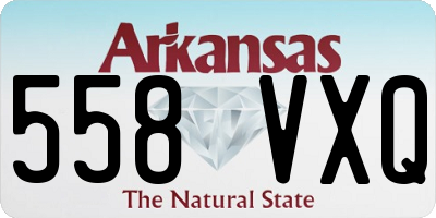 AR license plate 558VXQ