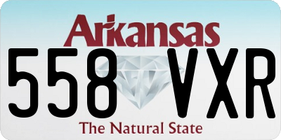 AR license plate 558VXR