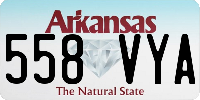 AR license plate 558VYA