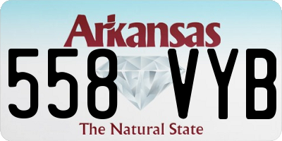 AR license plate 558VYB