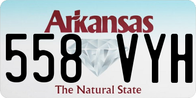 AR license plate 558VYH
