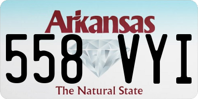 AR license plate 558VYI