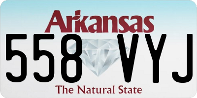AR license plate 558VYJ