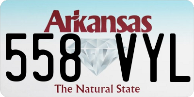 AR license plate 558VYL
