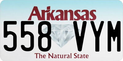 AR license plate 558VYM
