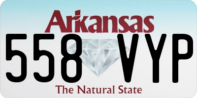 AR license plate 558VYP