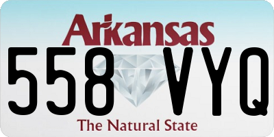 AR license plate 558VYQ