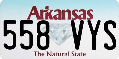 AR license plate 558VYS