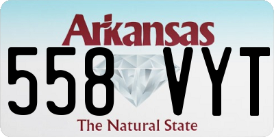 AR license plate 558VYT