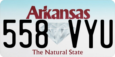 AR license plate 558VYU