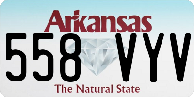 AR license plate 558VYV