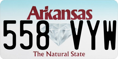 AR license plate 558VYW
