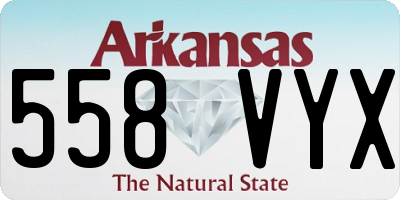AR license plate 558VYX