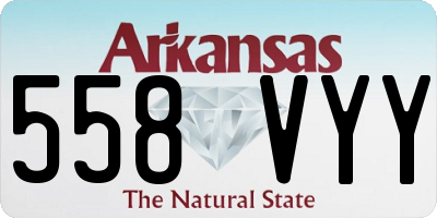 AR license plate 558VYY