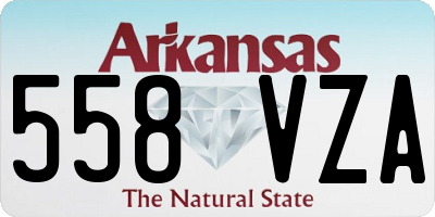 AR license plate 558VZA