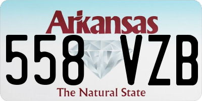 AR license plate 558VZB