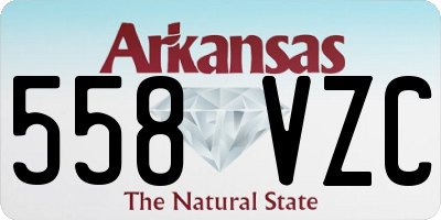 AR license plate 558VZC