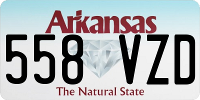 AR license plate 558VZD