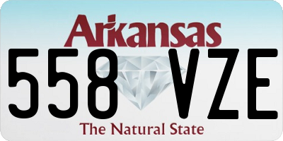 AR license plate 558VZE