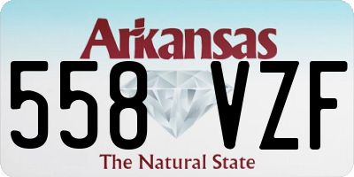 AR license plate 558VZF