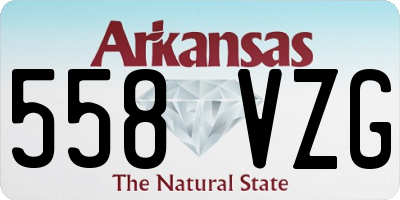 AR license plate 558VZG