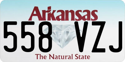 AR license plate 558VZJ