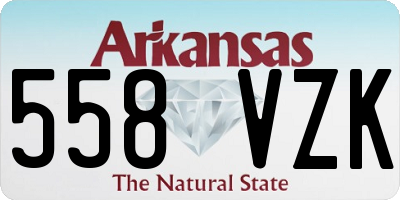 AR license plate 558VZK