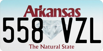 AR license plate 558VZL
