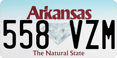 AR license plate 558VZM