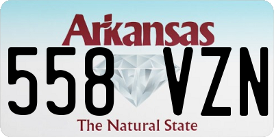 AR license plate 558VZN