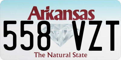 AR license plate 558VZT