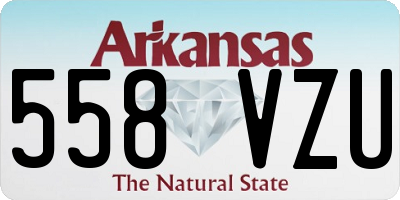 AR license plate 558VZU