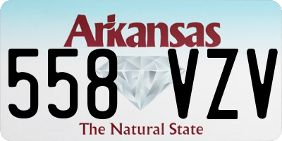 AR license plate 558VZV