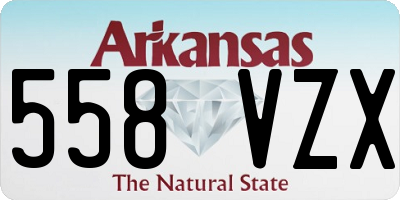 AR license plate 558VZX