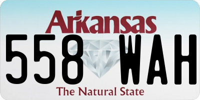 AR license plate 558WAH