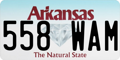 AR license plate 558WAM