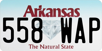 AR license plate 558WAP