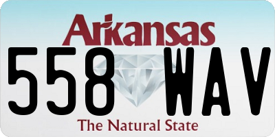 AR license plate 558WAV