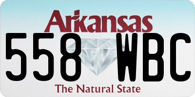 AR license plate 558WBC