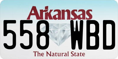 AR license plate 558WBD